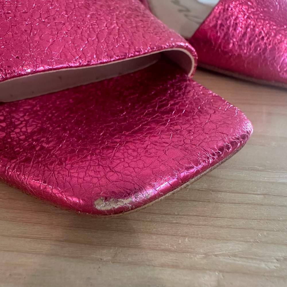 Sam Edelman Shimmering Pink Sandals - Picture 3 of 6